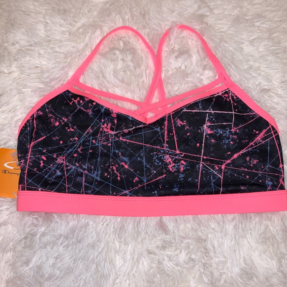 Fun strappy sports bra